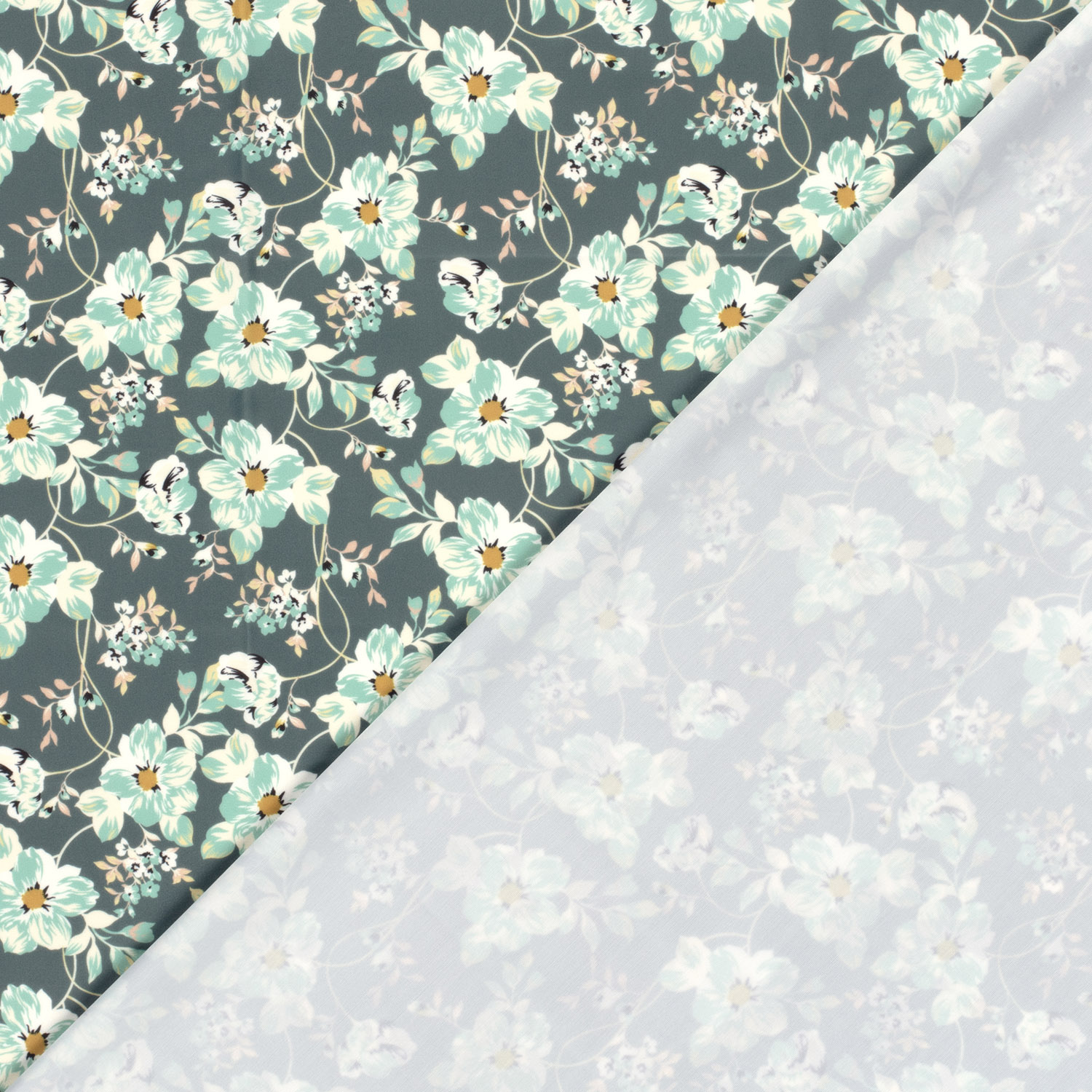 LYCRA - FLORALS AQUA - 4