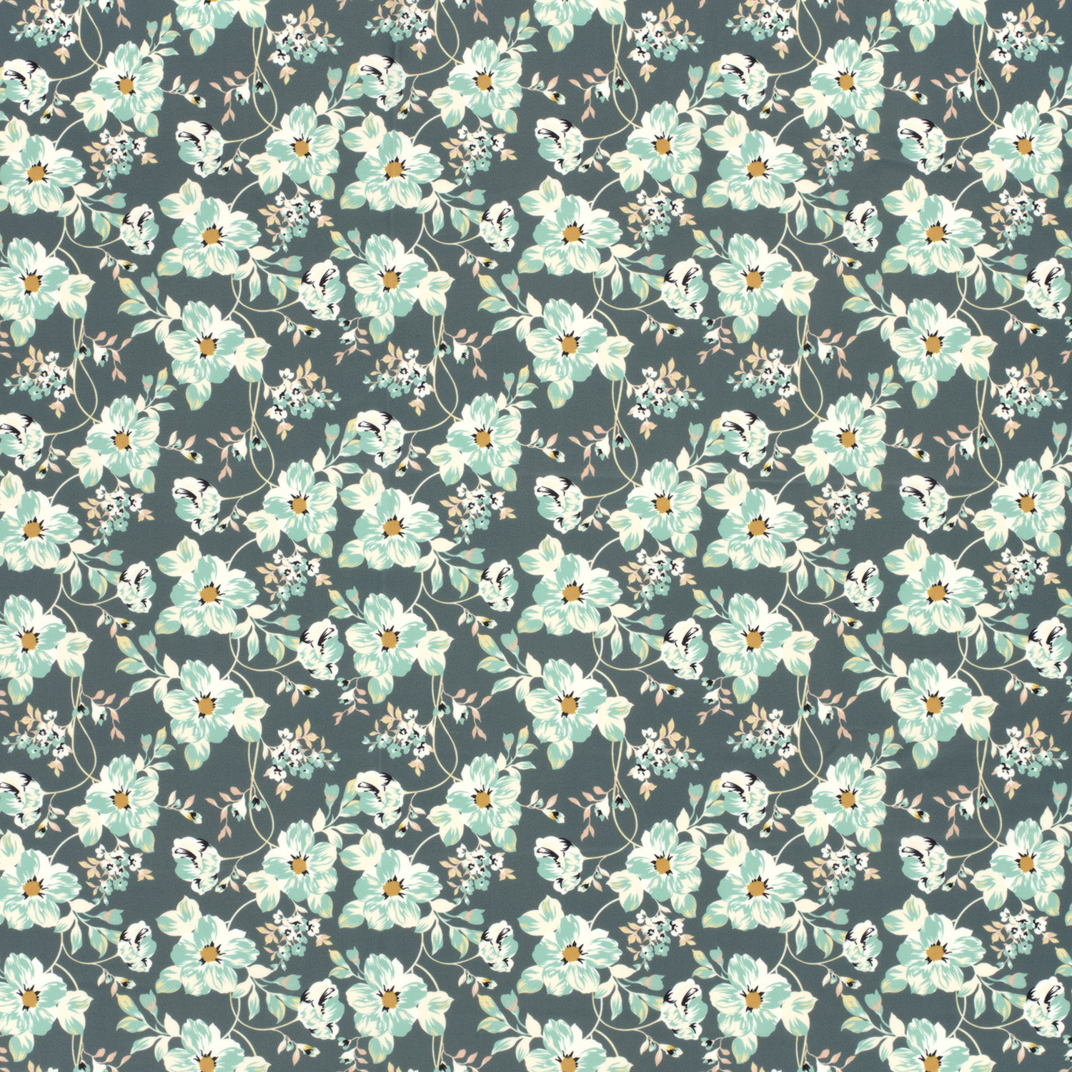 LYCRA - FLORALS AQUA - 2