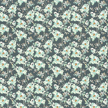 LYCRA - FLORALS AQUA