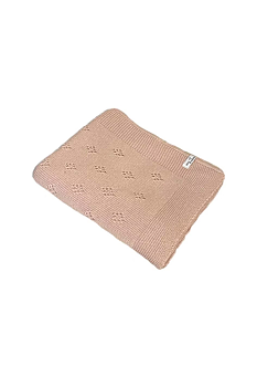 Mini Dreams Stickad Filt Lovely - Pink