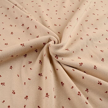 MINI FLORALS BEIGE  - RIBBAD 
