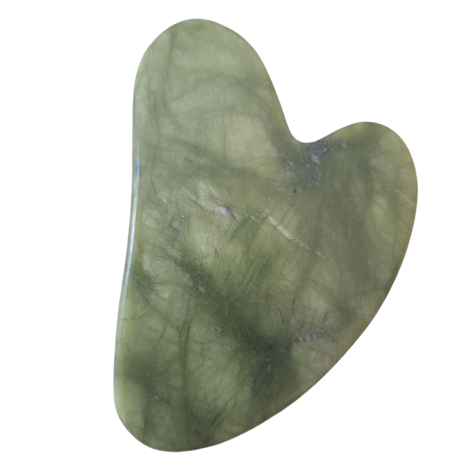 Heart Shaped Gua Sha  Massager i två olika färger av Grön jade, mörkt grön Jade, ljusgrön Jade - 3