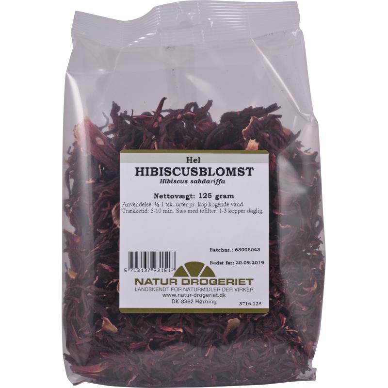 Hibiskuslomst hel 125 g - Natur Drogeriet