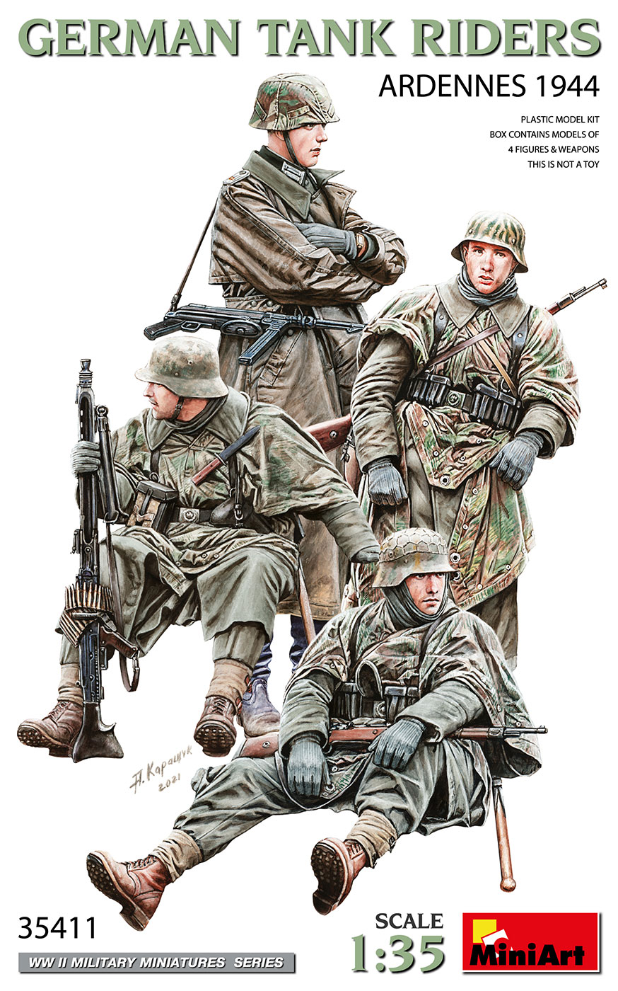 1/35 GERMAN TANK RIDERS. ARDENNES 1944
