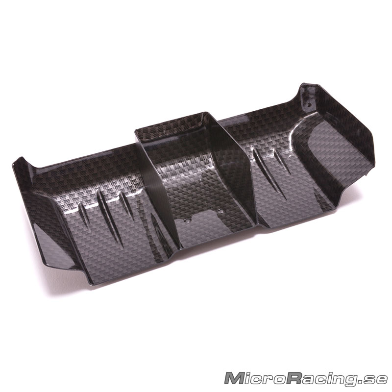 AEROX - Vinge Bak, Bred, 1.0mm,  C/F,  1/10 Off Road