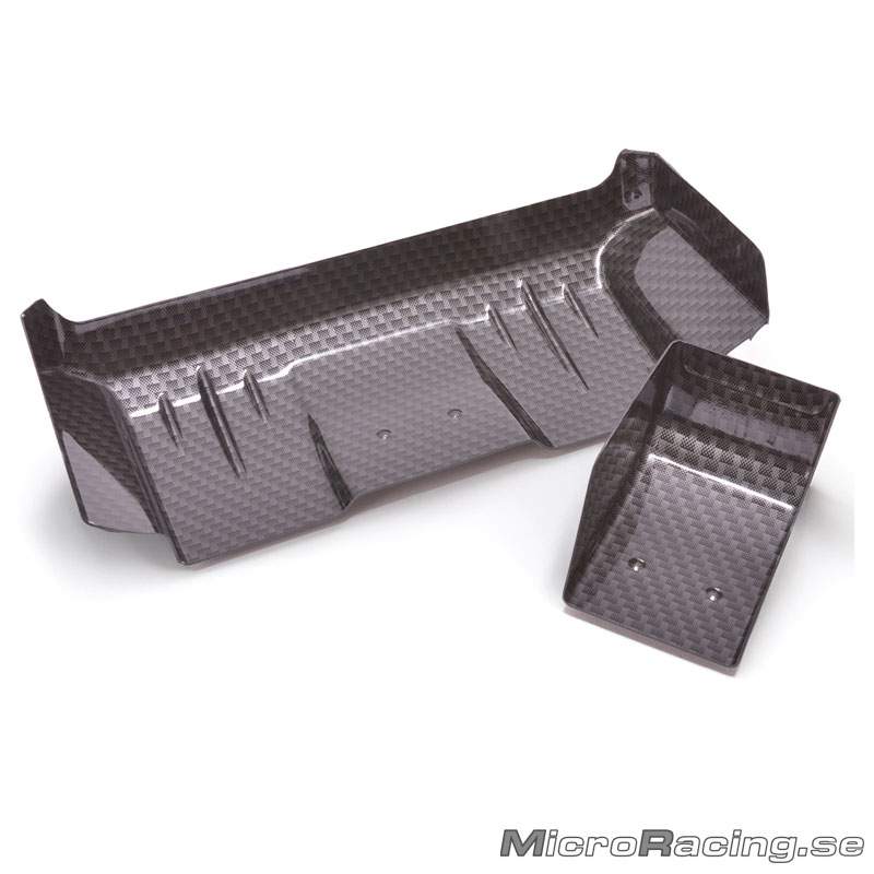 AEROX - Vinge Bak, Bred, 1.0mm,  C/F,  1/10 Off Road - 2