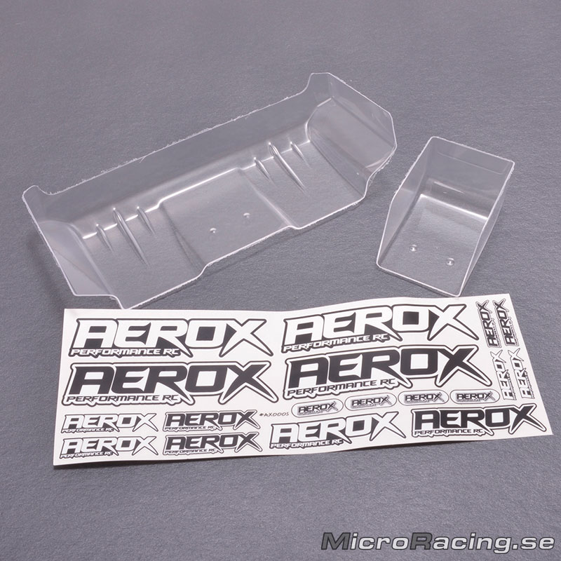 AEROX - Vinge Bak, Bred, 1.0mm,  Klar, 1/10 Off Road - 3