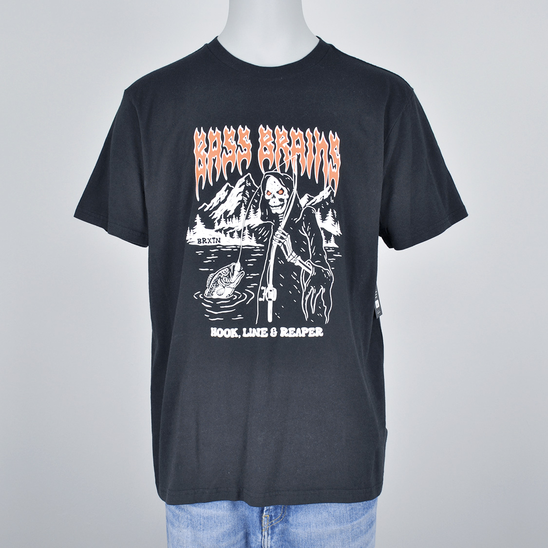 Brixton - Bass Brains Reaper T-shirt Black