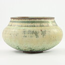 イサク・イサクソン  一点もの  ベージュの結晶釉のボウル  茶碗  (11cm)  2000年代  #9