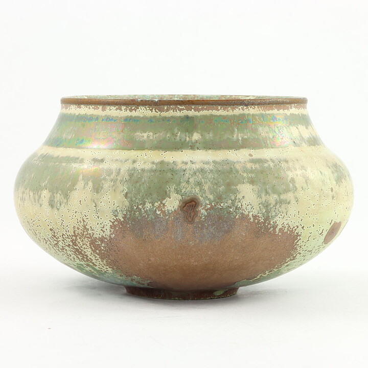 Isak Isaksson (2000s) Unique Chawan Bowl with Beige Crystalline Glaze 11 cm  #9