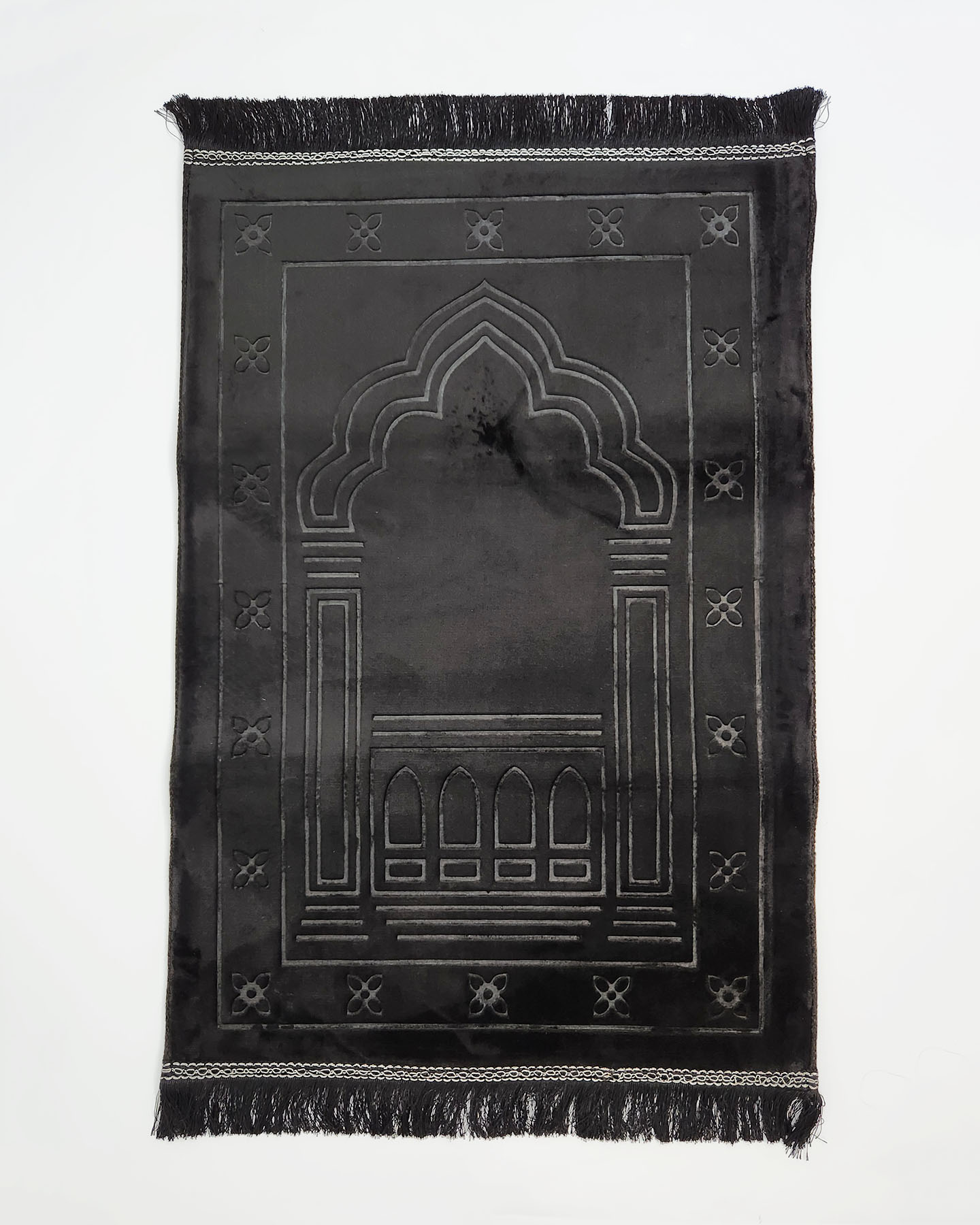 Ergonomic prayer rug with memory foam - Black