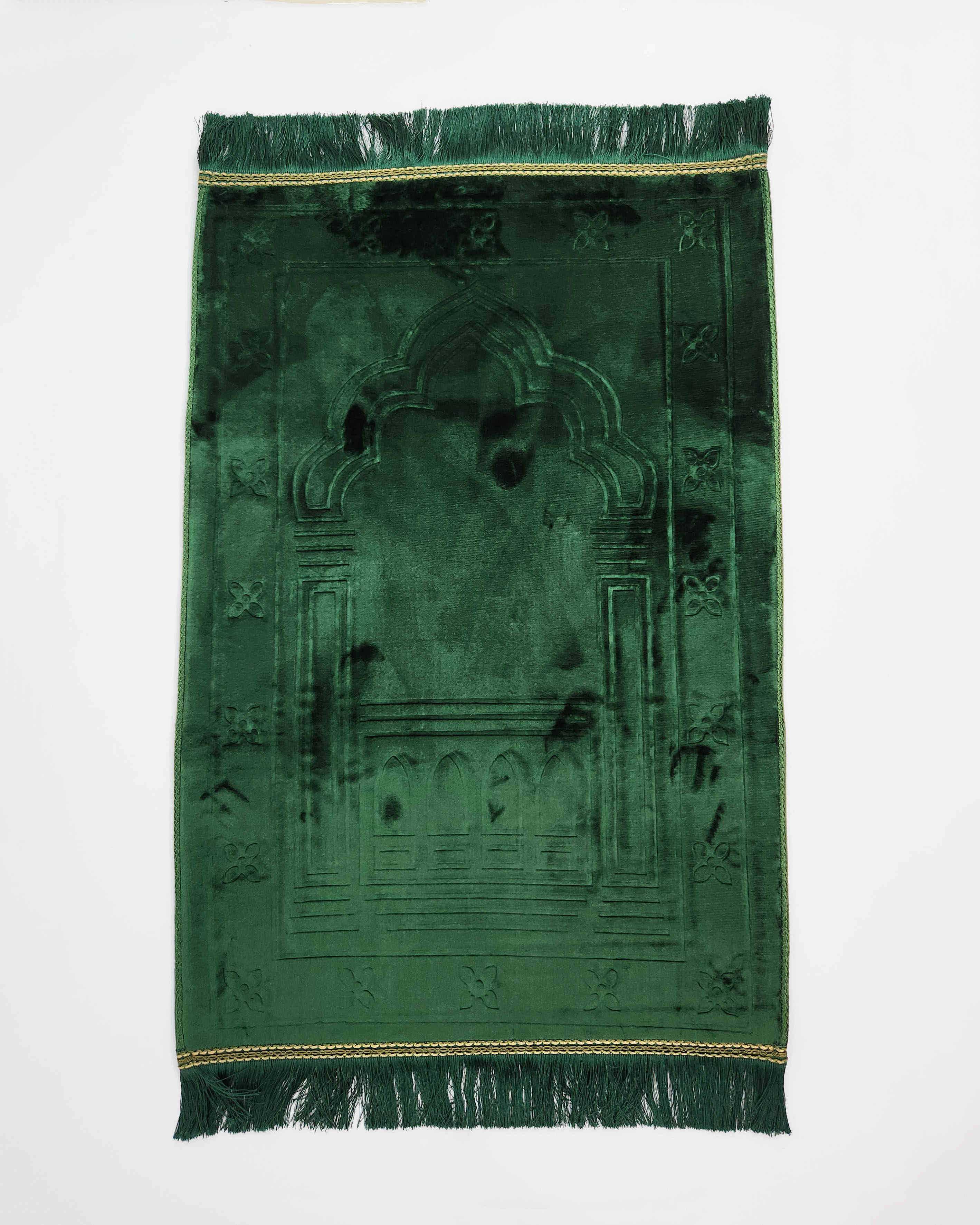 Ergonomic prayer rug with memory foam - Green