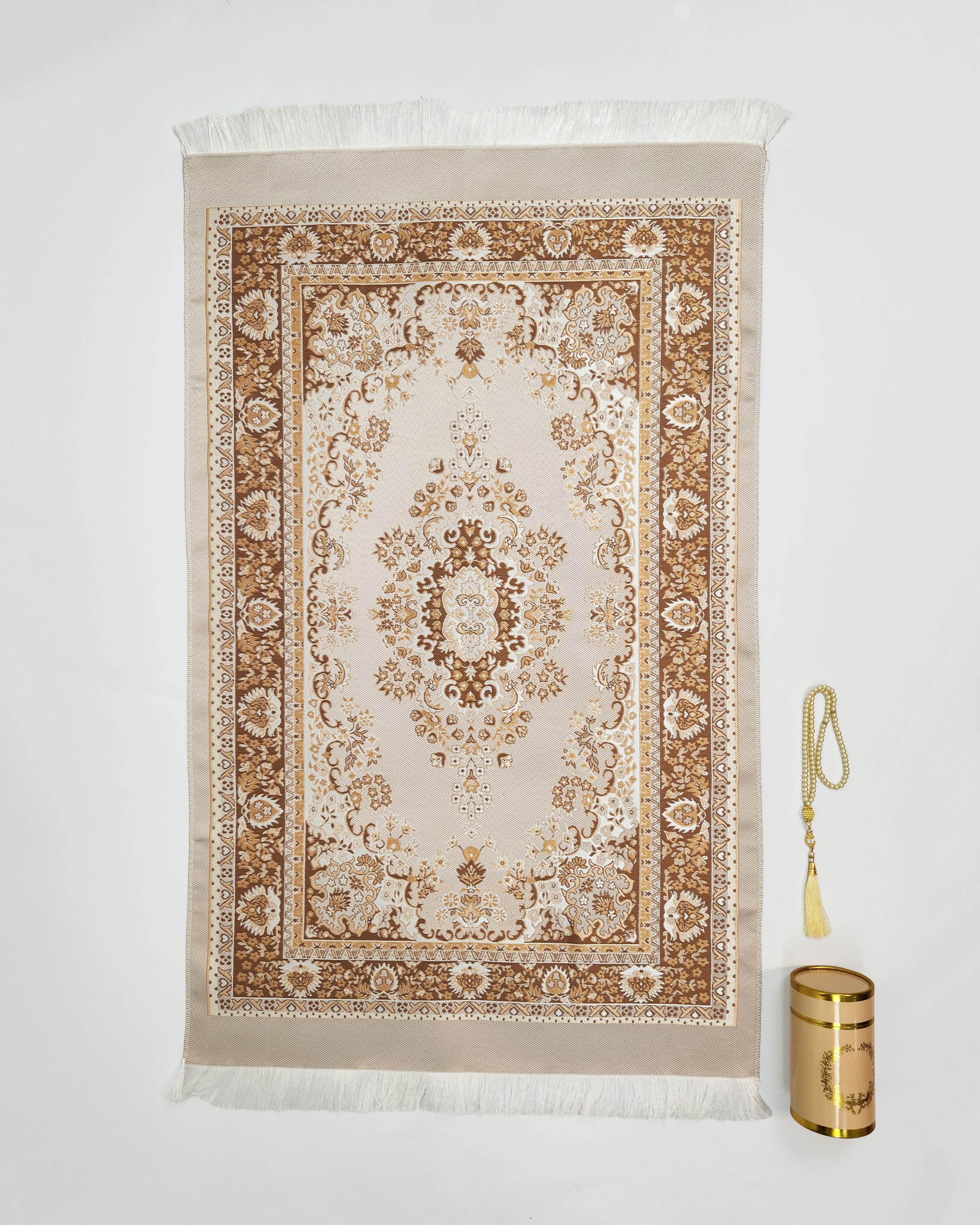 Gift set - Prayer mat with rosary - Gold