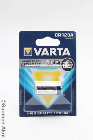 Varta Lithiumparisto CR123A 3V LITHIUM BATTERY