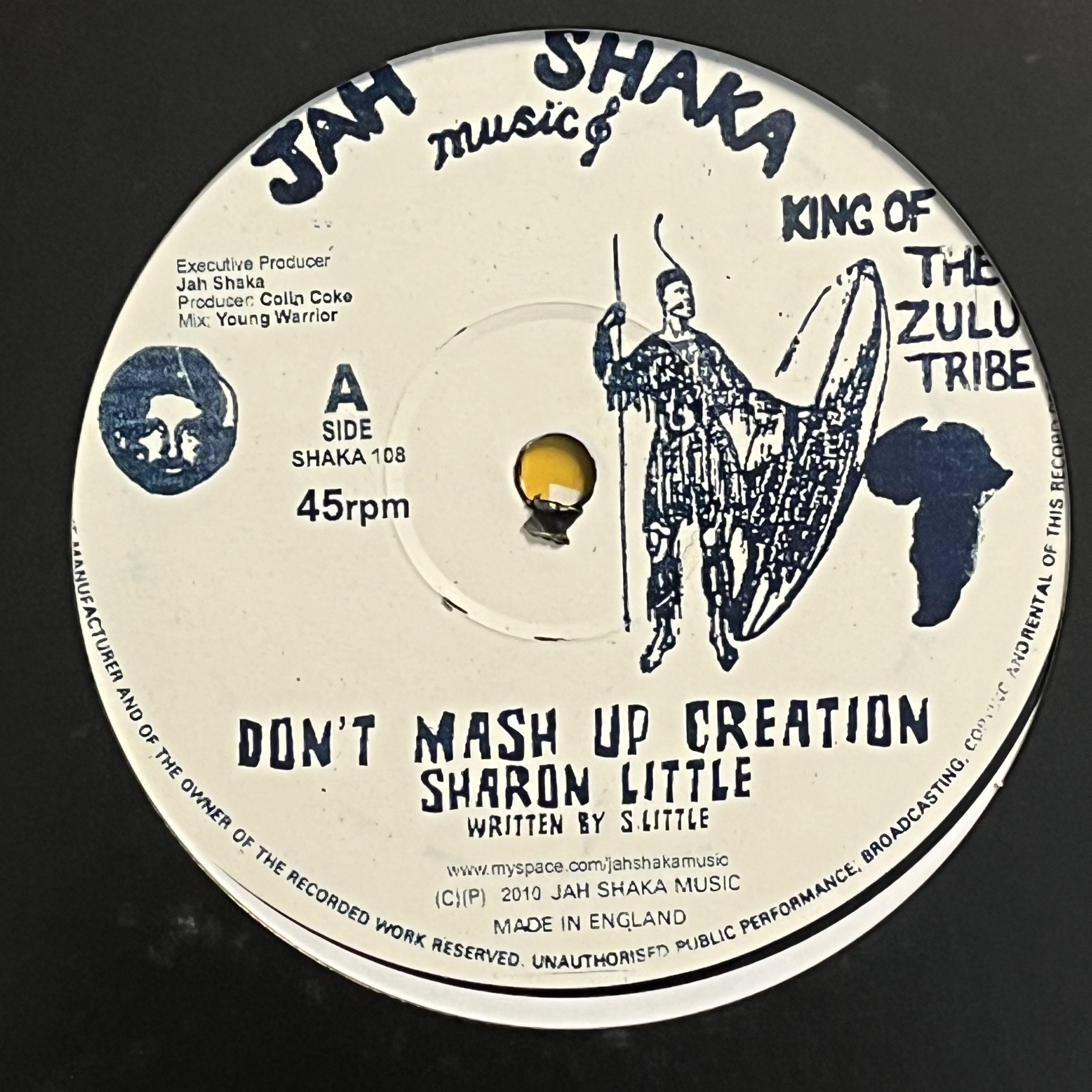 Sharon Little/Young Warrior – Don't Mash Up Creation/Creation Dub