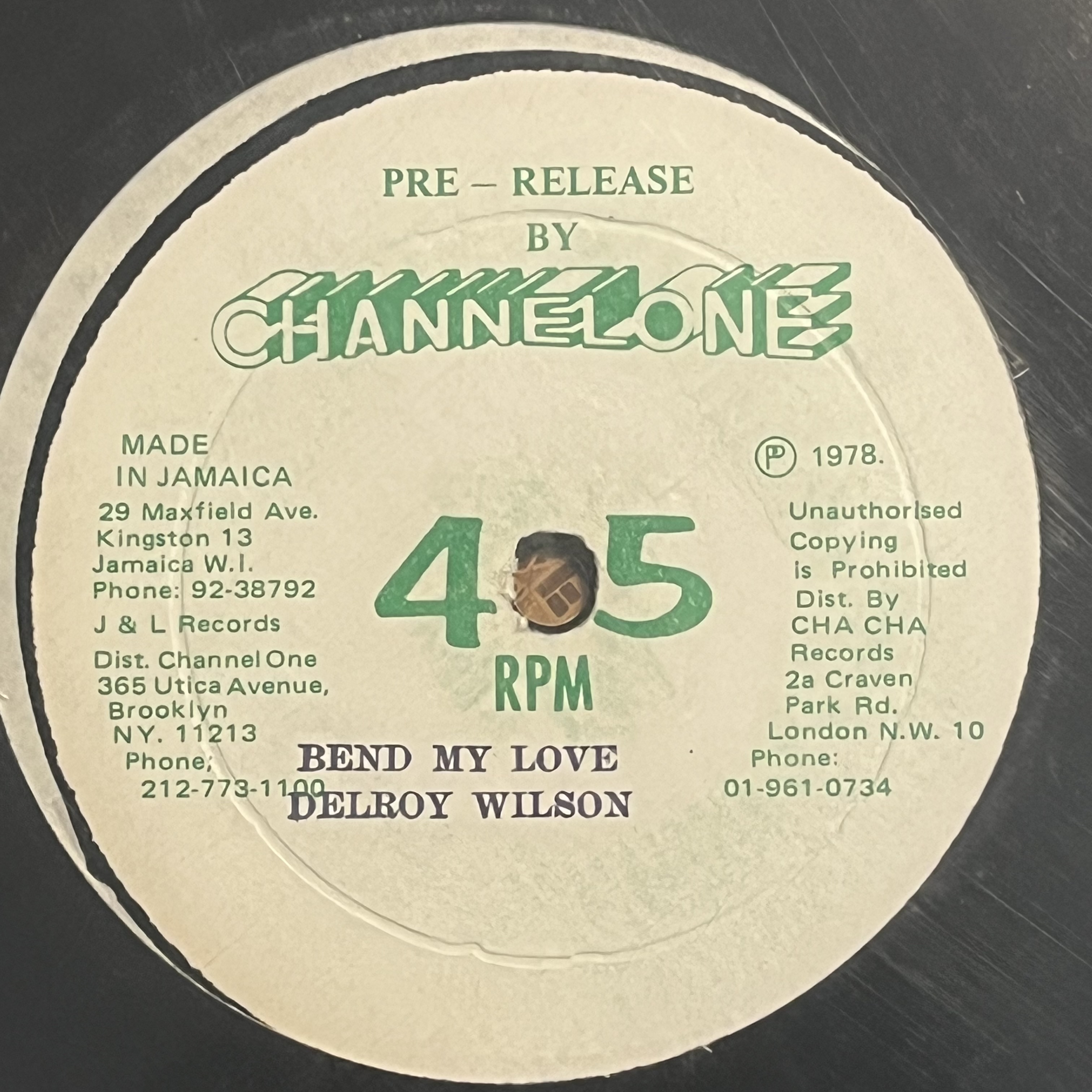 Delroy Wilson – Bend My Love