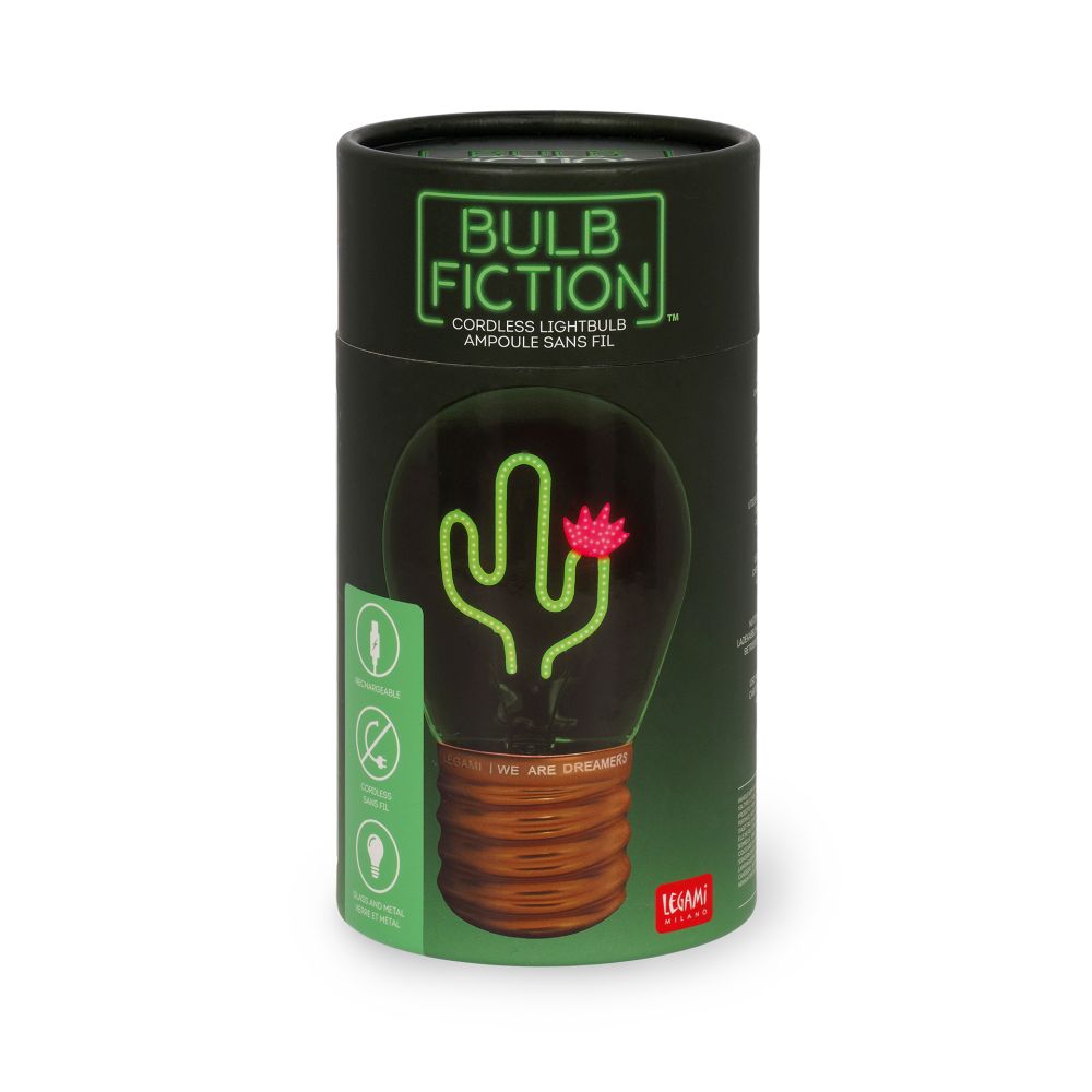 Bulb fiction, glødelampeformet bordlampe, Cactus - 2