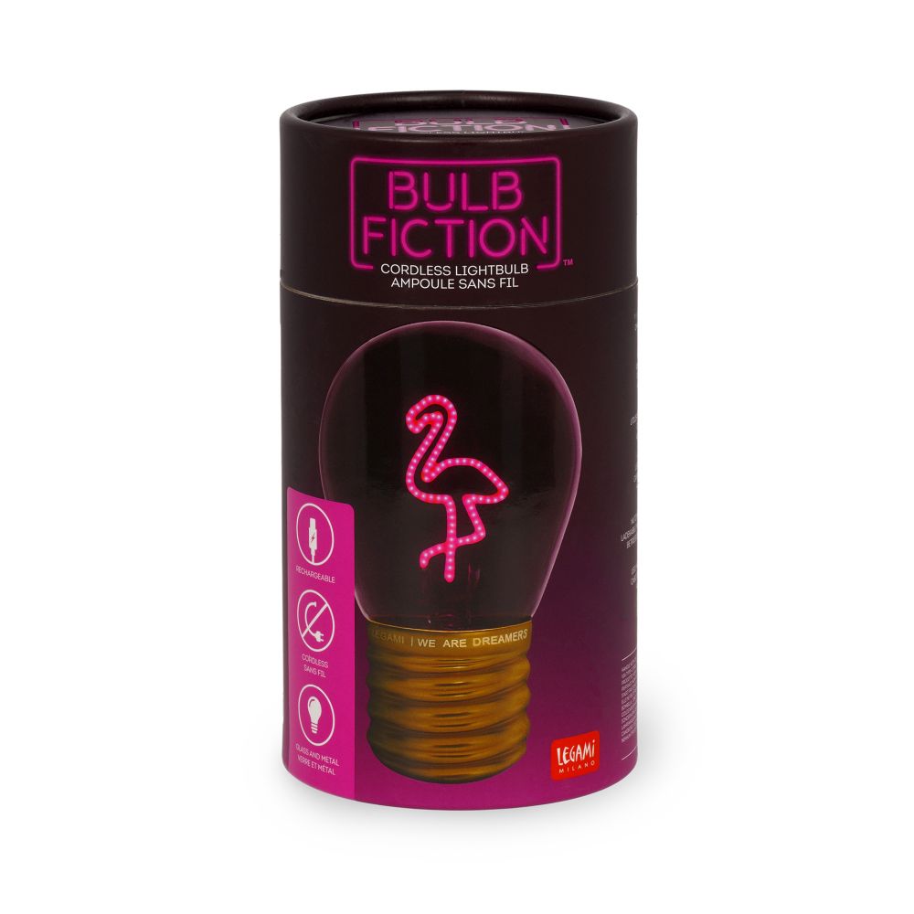 Bulb fiction, glödlampsformad bordslampa, Flamingo - 2