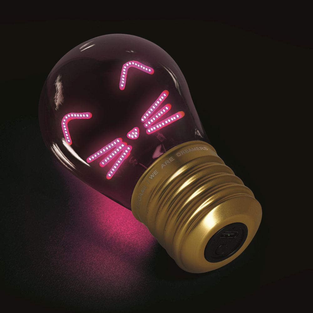 Bulb fiction, glödlampsformad bordslampa, Kitty - 4