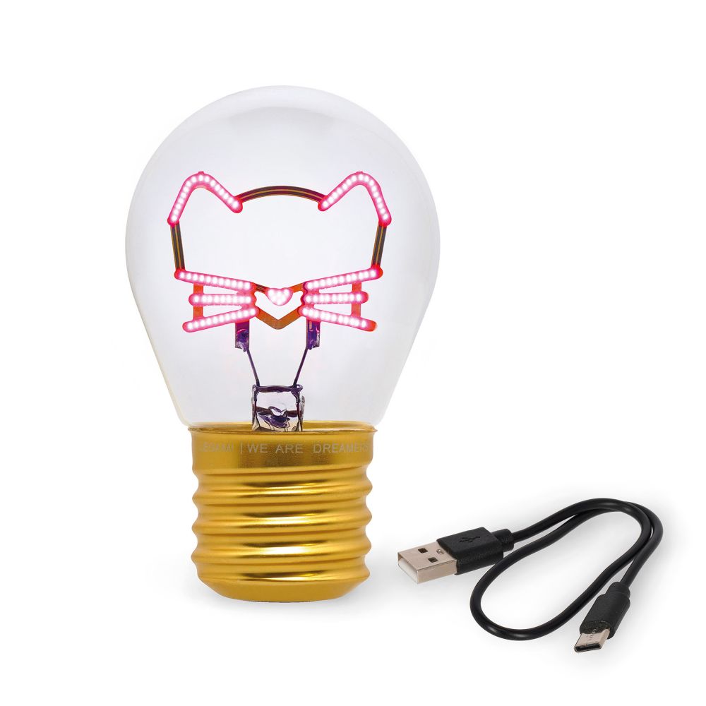 Bulb fiction, glödlampsformad bordslampa, Kitty - 3