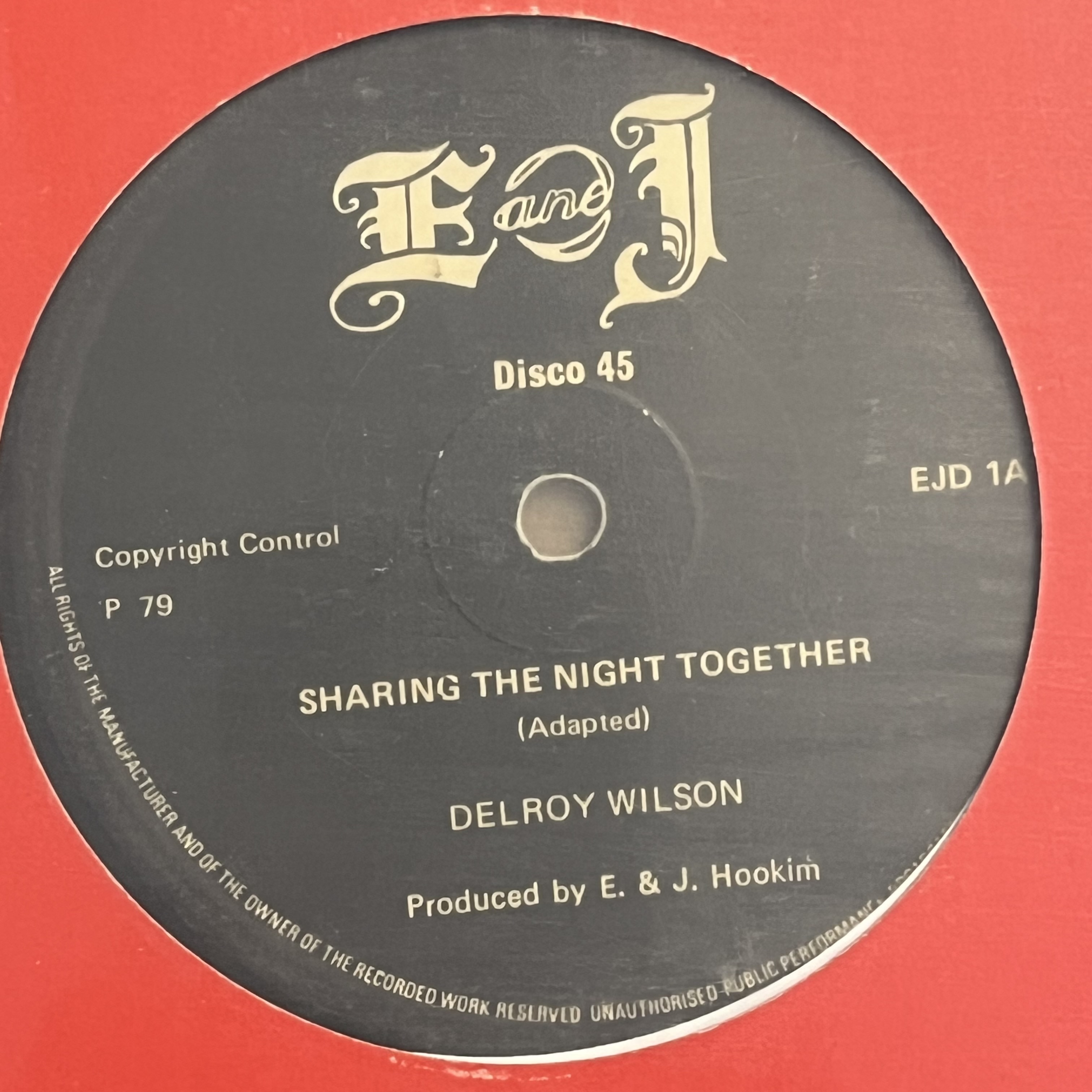 Delroy Wilson – Sharing The Night Together/I Won't Take You Back