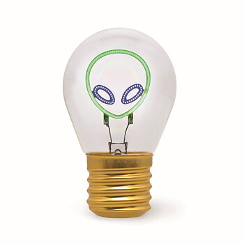 Bulb fiction, glödlampsformad bordslampa, Alien