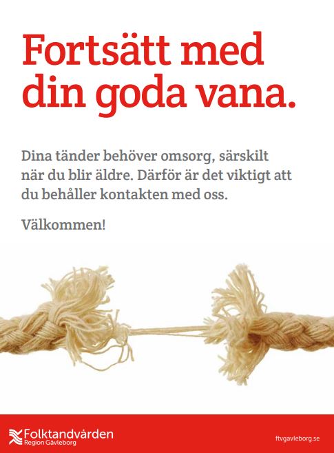 Affisch fortsätt med din goda vana