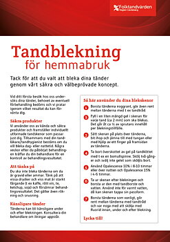 Instruktion blekning