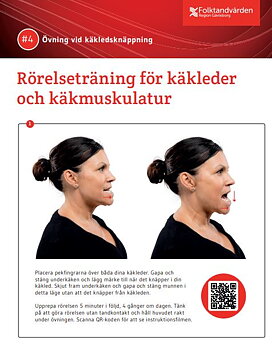 Broschyr bettfysiologi övning vid käkledsknäppning