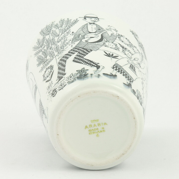 ライヤ・ウオシッキネン  Emiliaシリーズ  コーン型のベース  Vase  (15cm)  1959年 (2)