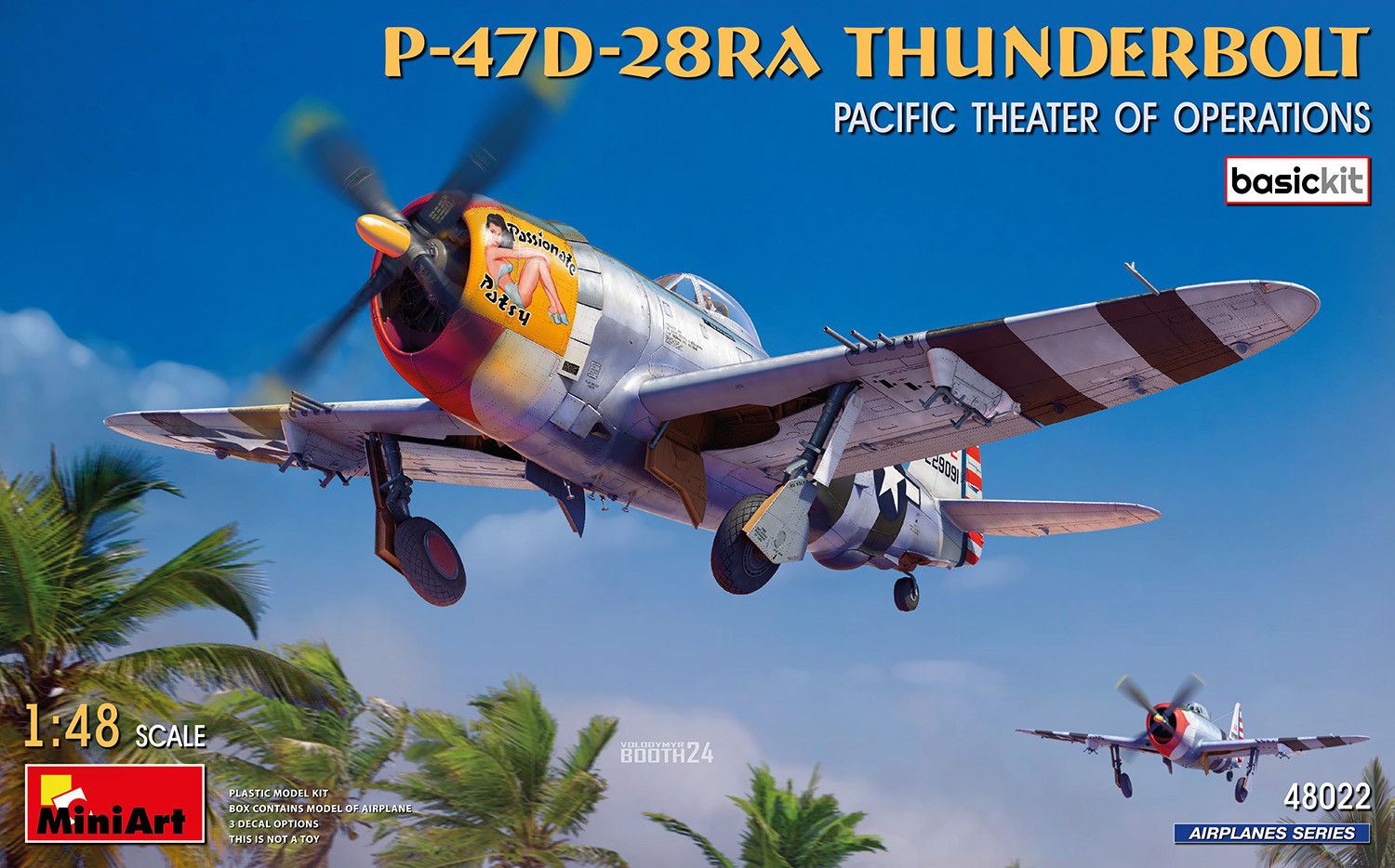 1/48 P-47D-28RA THUNDERBOLT. PACIFIC THEATER OF OPERATIONS. BASIC KIT