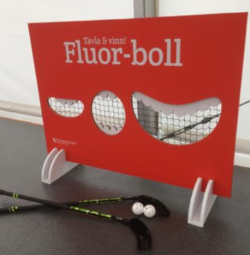Fluorball med tillbehör