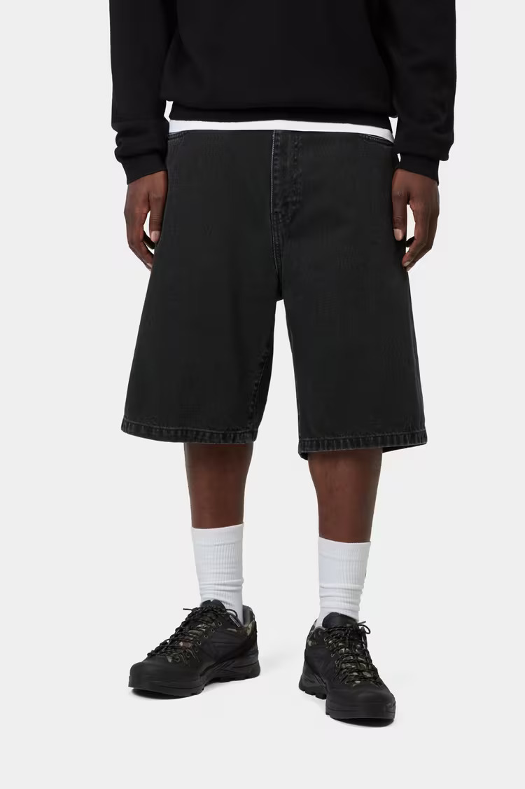 Carhartt WIP Landon Jeansshorts Black Stone Washed
