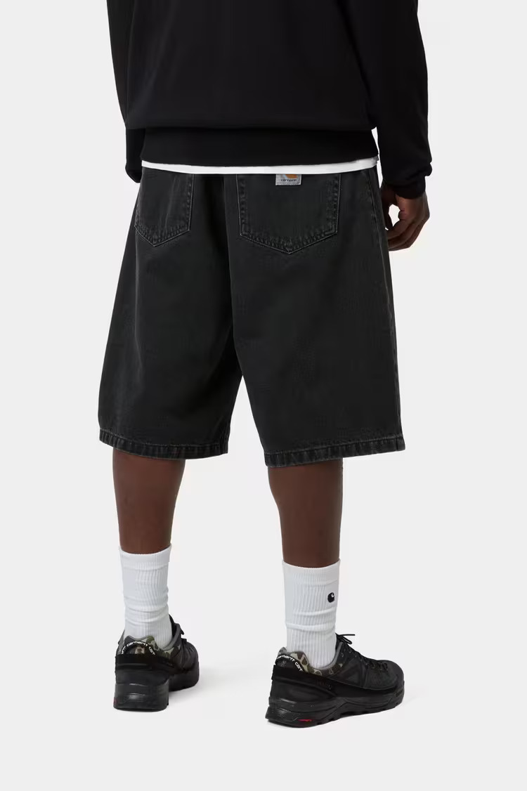 Carhartt WIP Landon Jeansshorts Black Stone Washed - 2