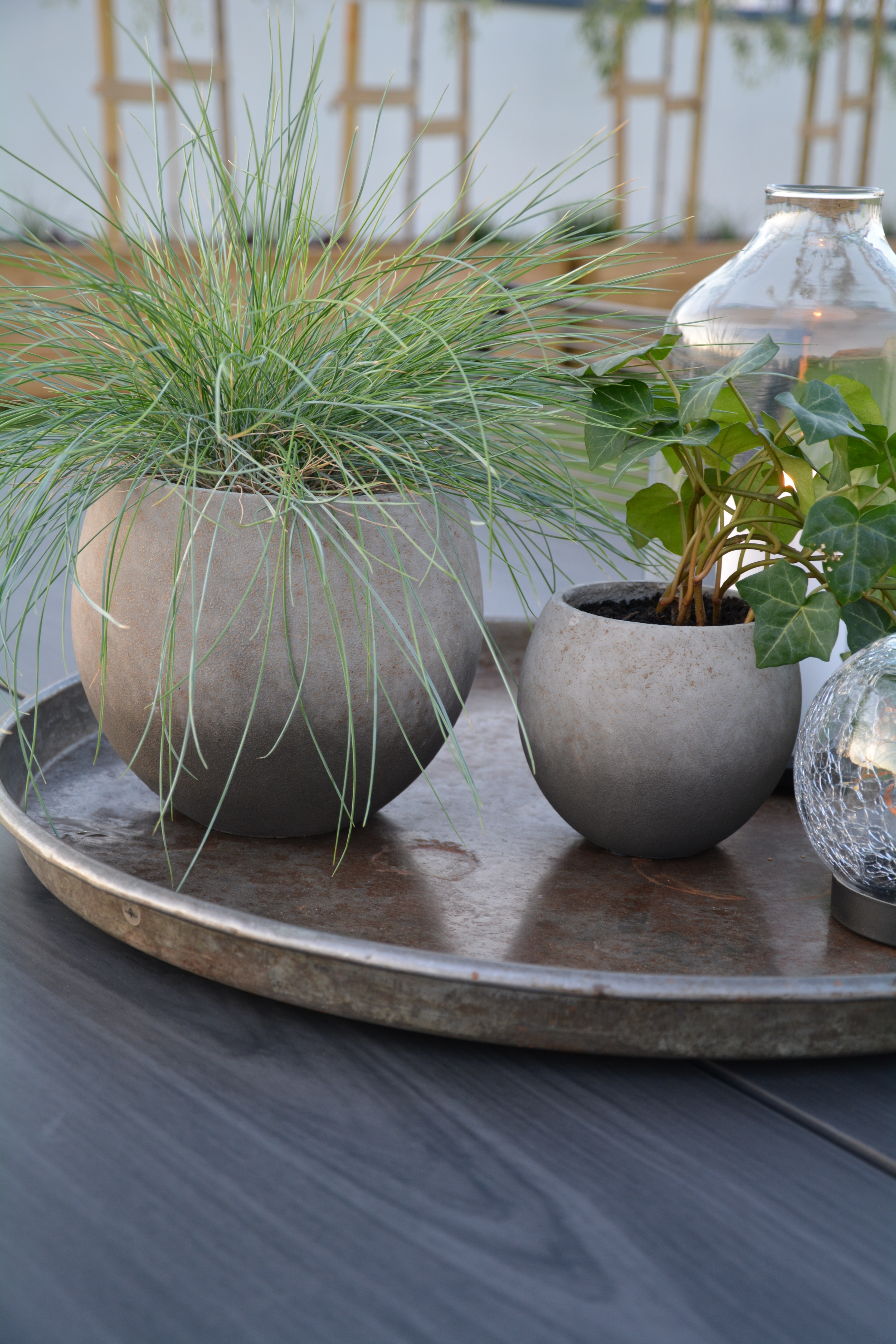 Kruka 2-färgad stor 18,5 cm