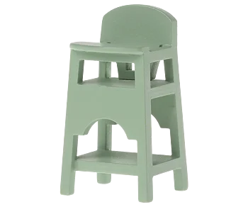Maileg - High chair, Mouse - Mint