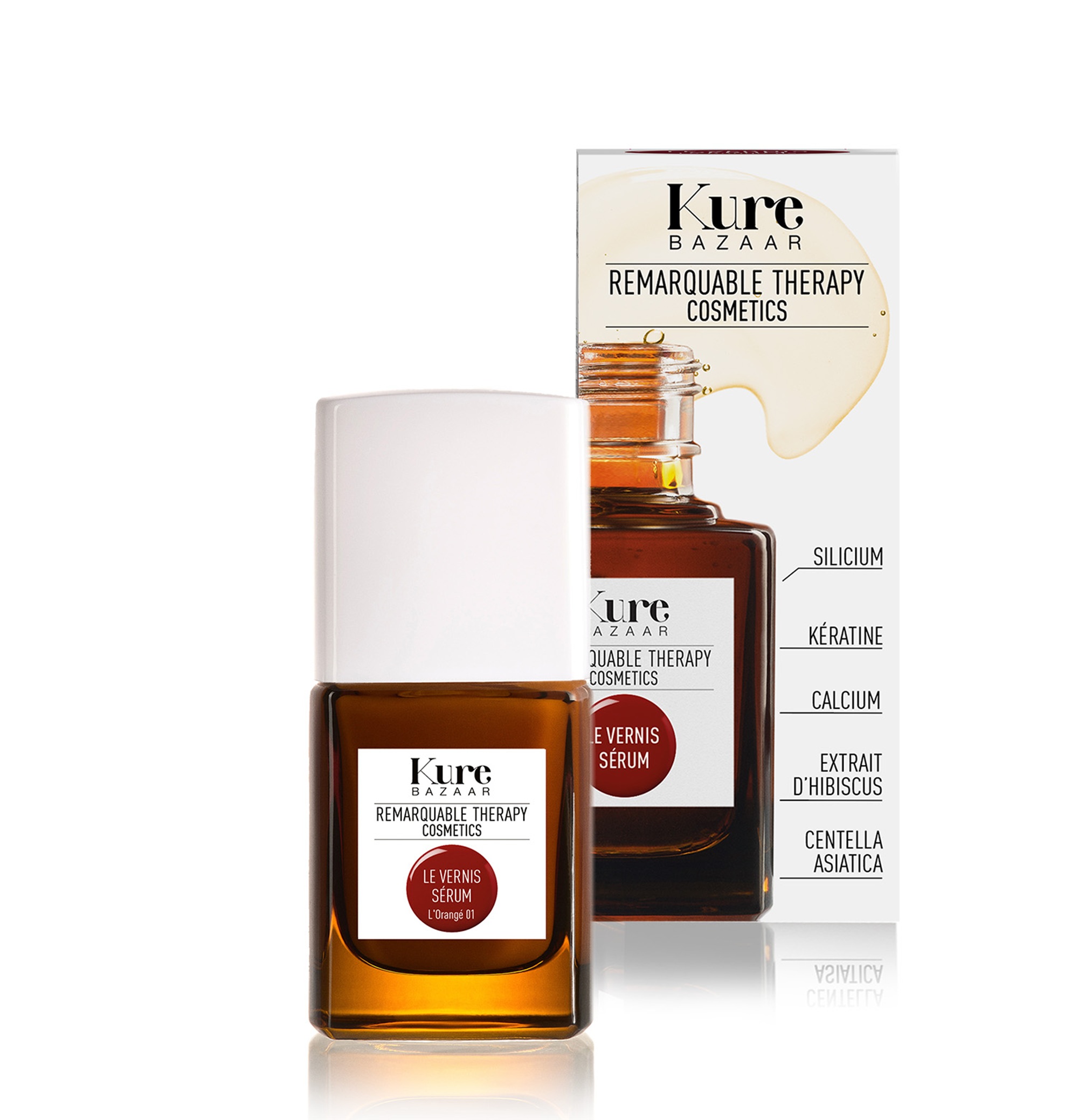 Kure Bazaar Remarquable Therapy Färgade nagelförstärkare L'Orangé 01 - 3