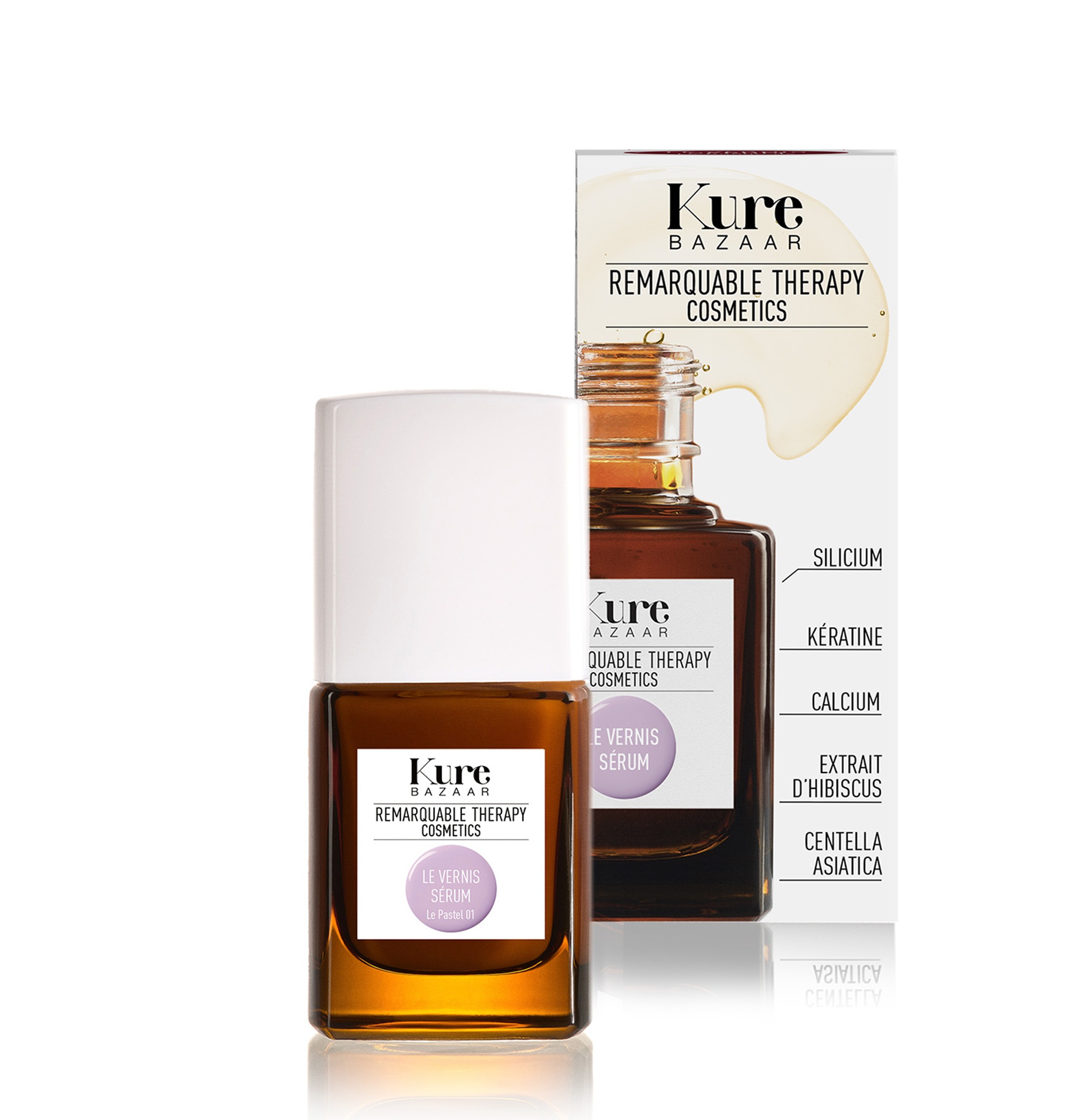 Kure Bazaar Remarquable Therapy Färgade nagelförstärkare Le Pastel 01 - 3