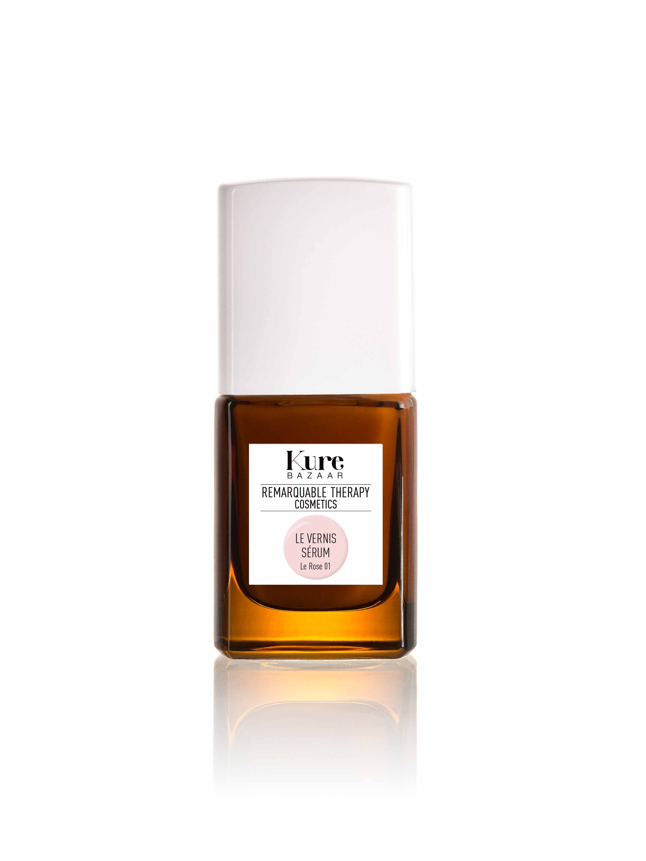 Kure Bazaar Remarquable Therapy Färgade nagelförstärkare Le Rose 01