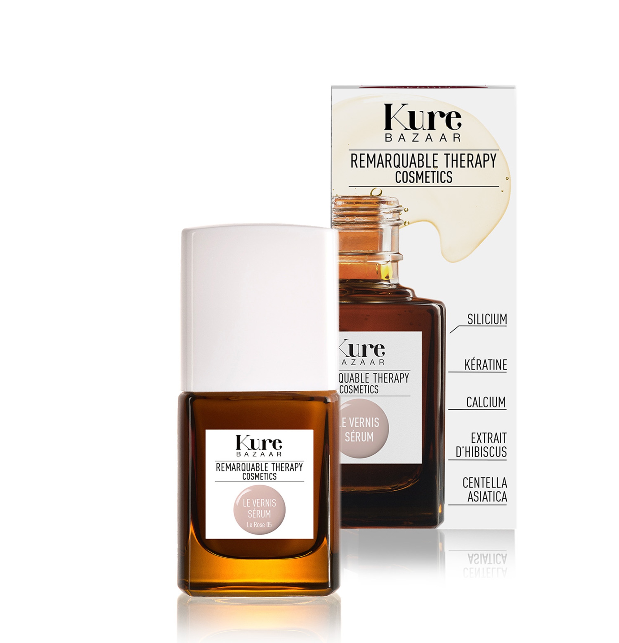 Kure Bazaar Remarquable Therapy Färgade nagelförstärkare Le Rose 05 - 3