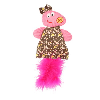 Dogman Kattleksak Gris Rosa