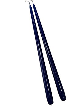 Antique Candle Flag Blue 45 cm Lacquer
