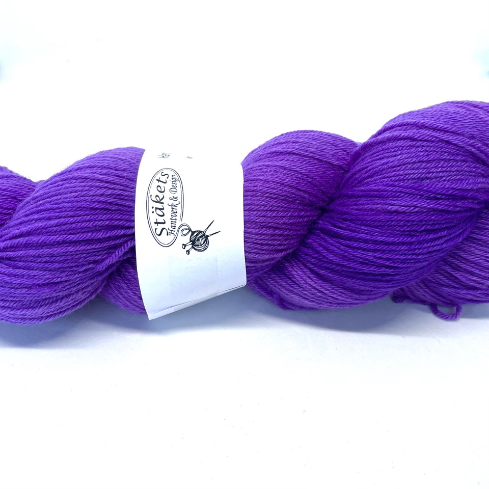 Handfärgad Stäket Sock lila - 2