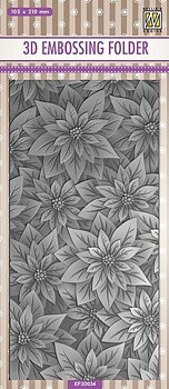  Nellies Choice 3D embossingfolder - Poinsettia