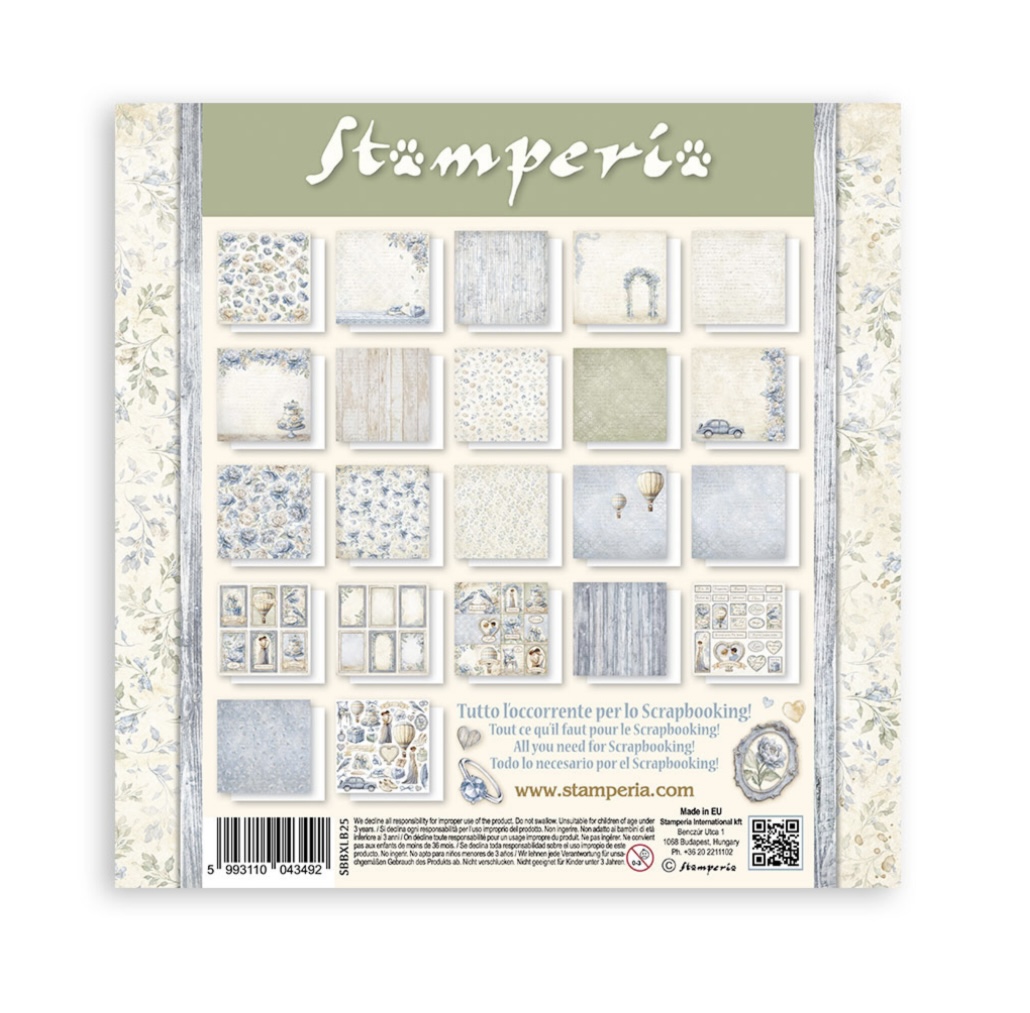 Stamperia Paper Pad 12X12 - Timeless (Single Face) - 2