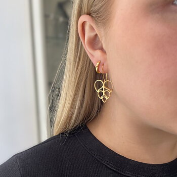 IAMLUND Spira örhänge guld