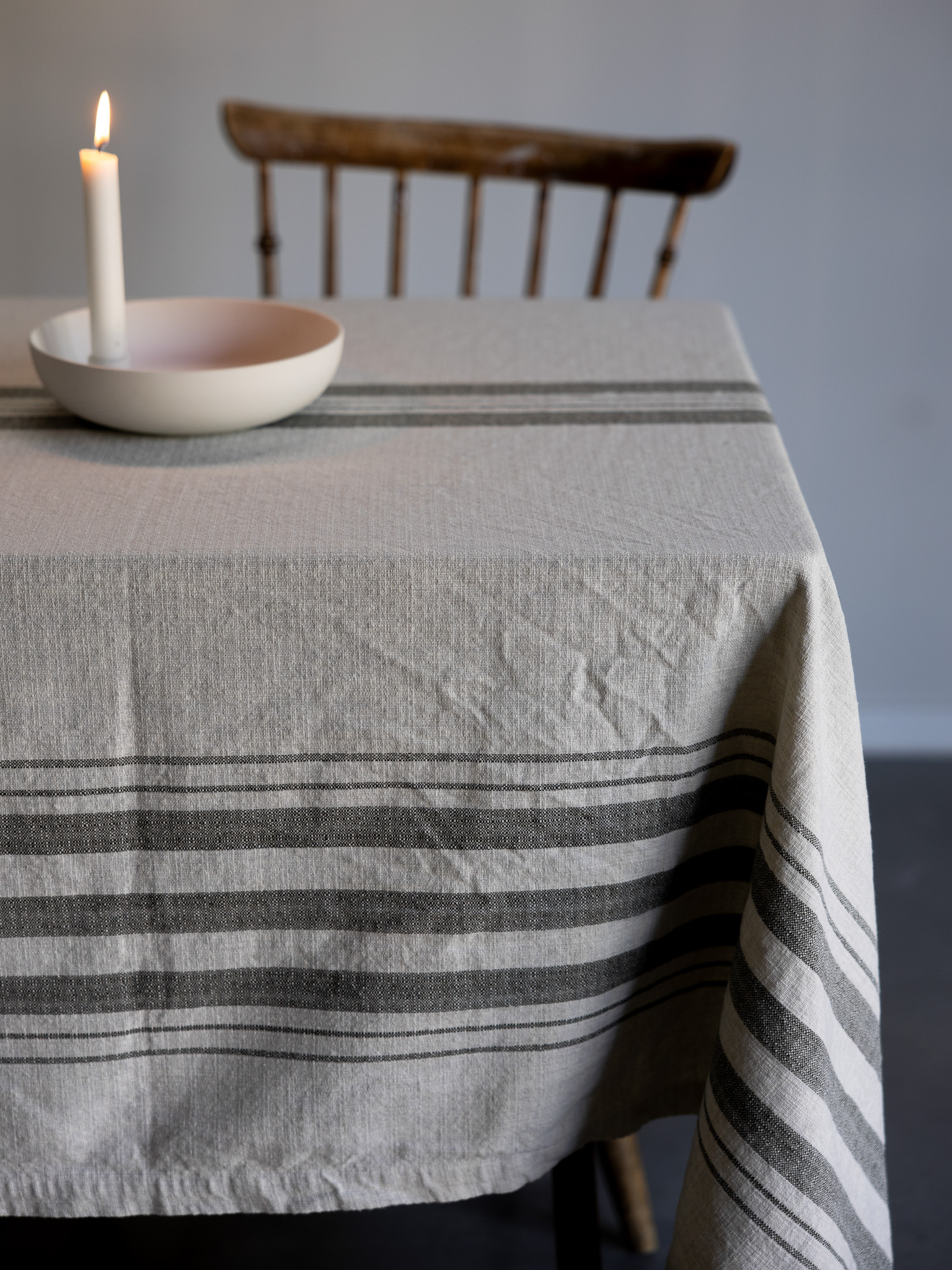 Karlevi - Natural/green tablecloth - 350x140 cm - 3
