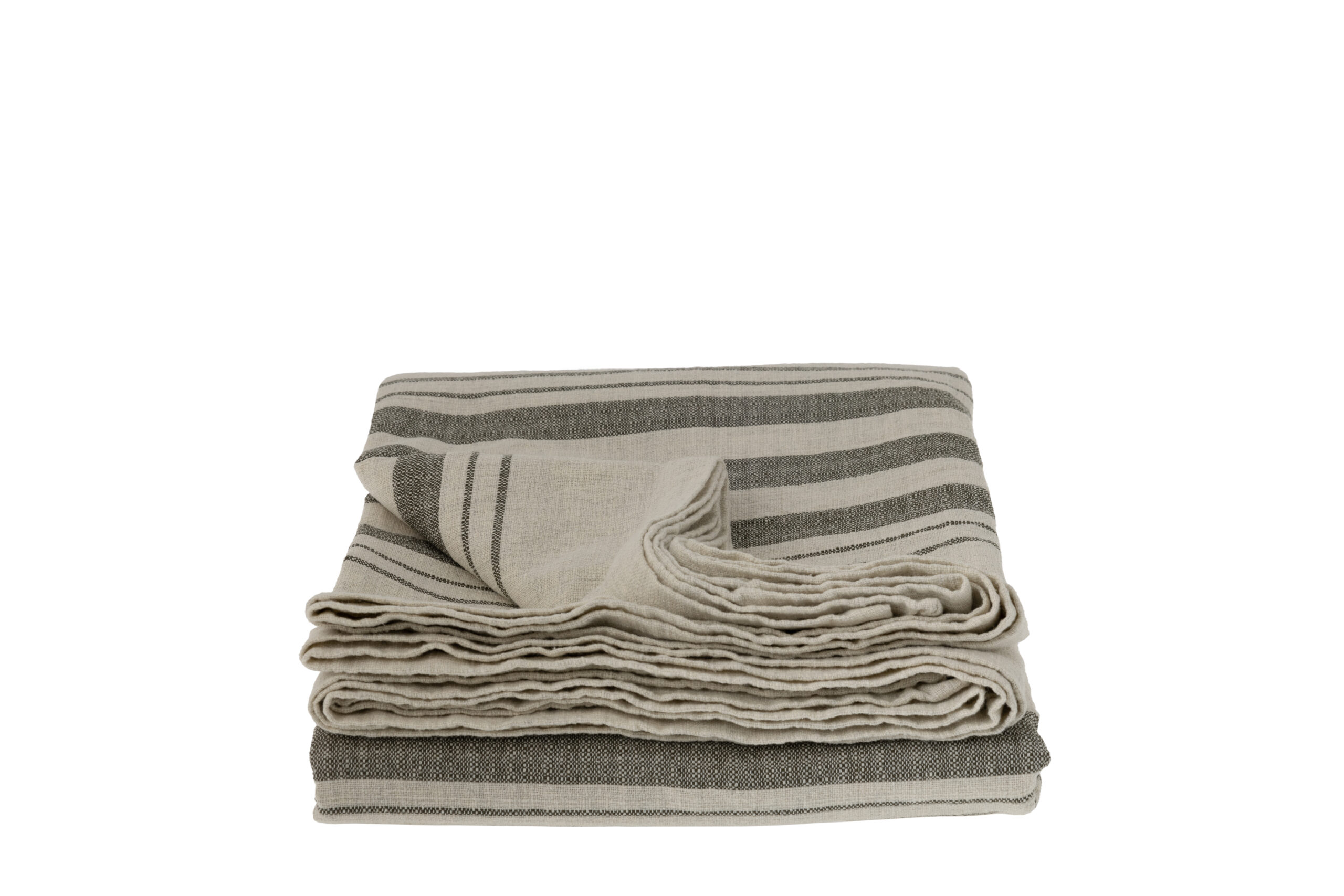 Karlevi - Natural/green tablecloth - 350x140 cm - 2