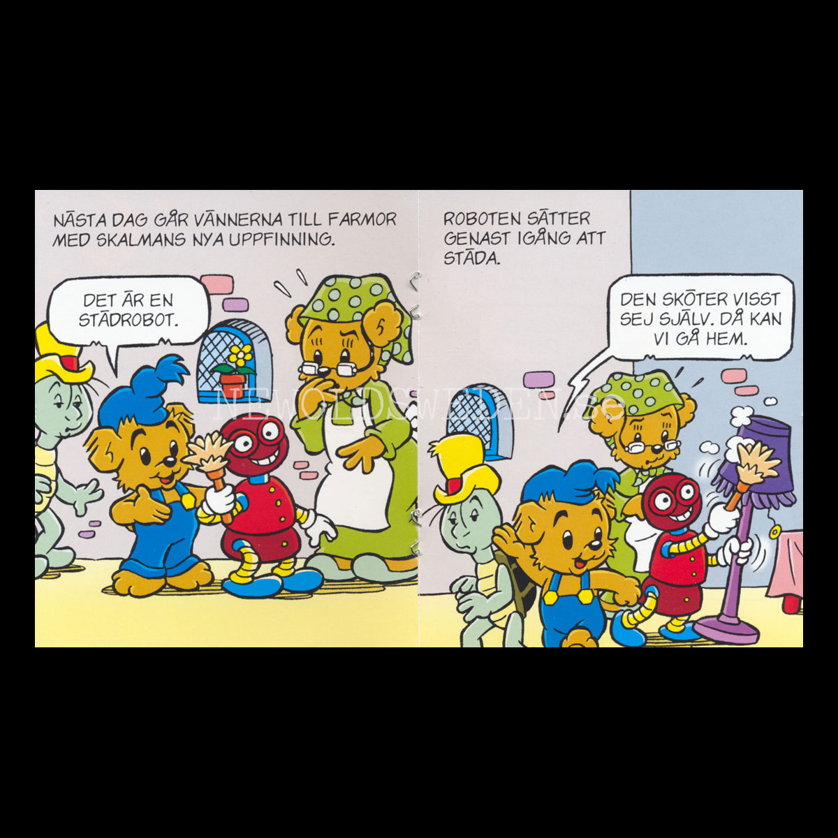 FARMOR FÅR STÄDHJÄLP - BAMSE MINIBÖCKER - MB210 - 3