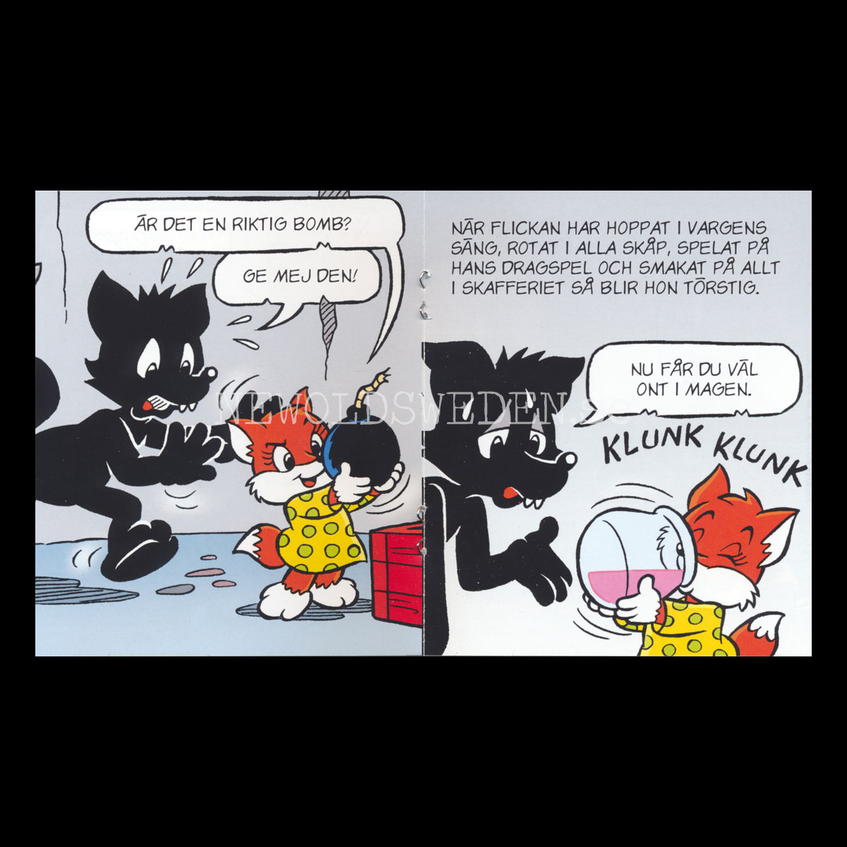 VARGEN FÅR BESÖK - BAMSE MINIBÖCKER - MB210 - 3